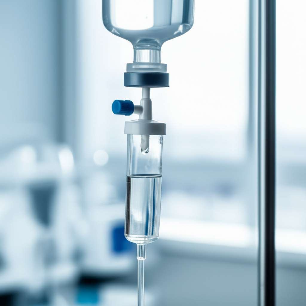 Generate a high-quality, relevant image prompt for an article about: Does IV Therapy Help With Weigh
