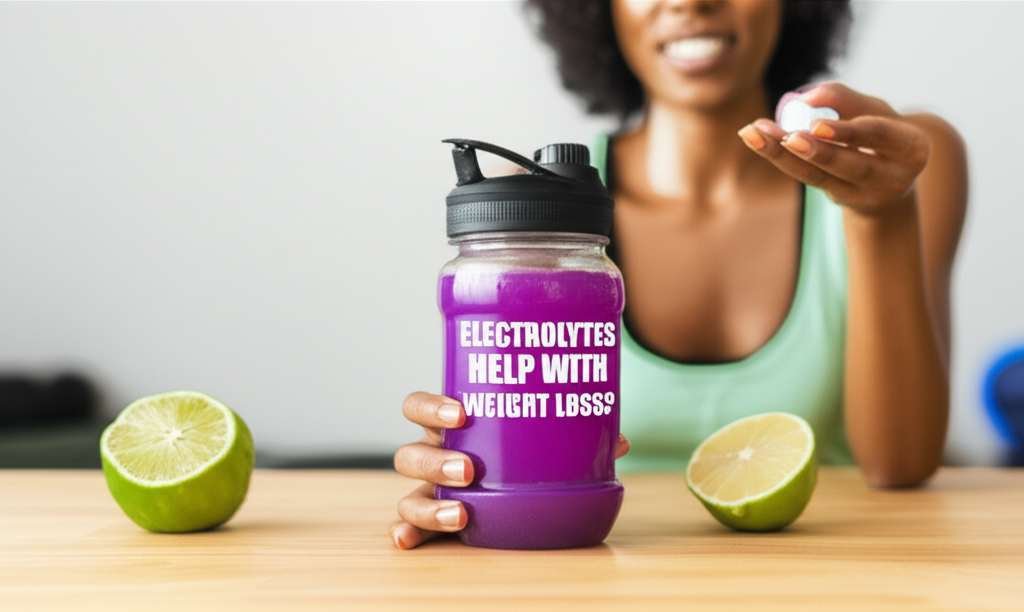 Generate a high-quality, relevant image prompt for an article about: Can Electrolytes Help With Weig