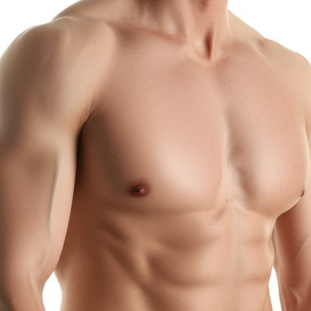 Generate a high-quality, relevant image prompt for an article about: Does Gyno Go Away With Weight L