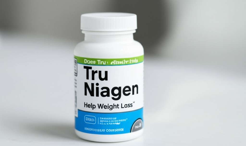 Generate a high-quality, relevant image prompt for an article about: Does Tru Niagen Help Weight Los