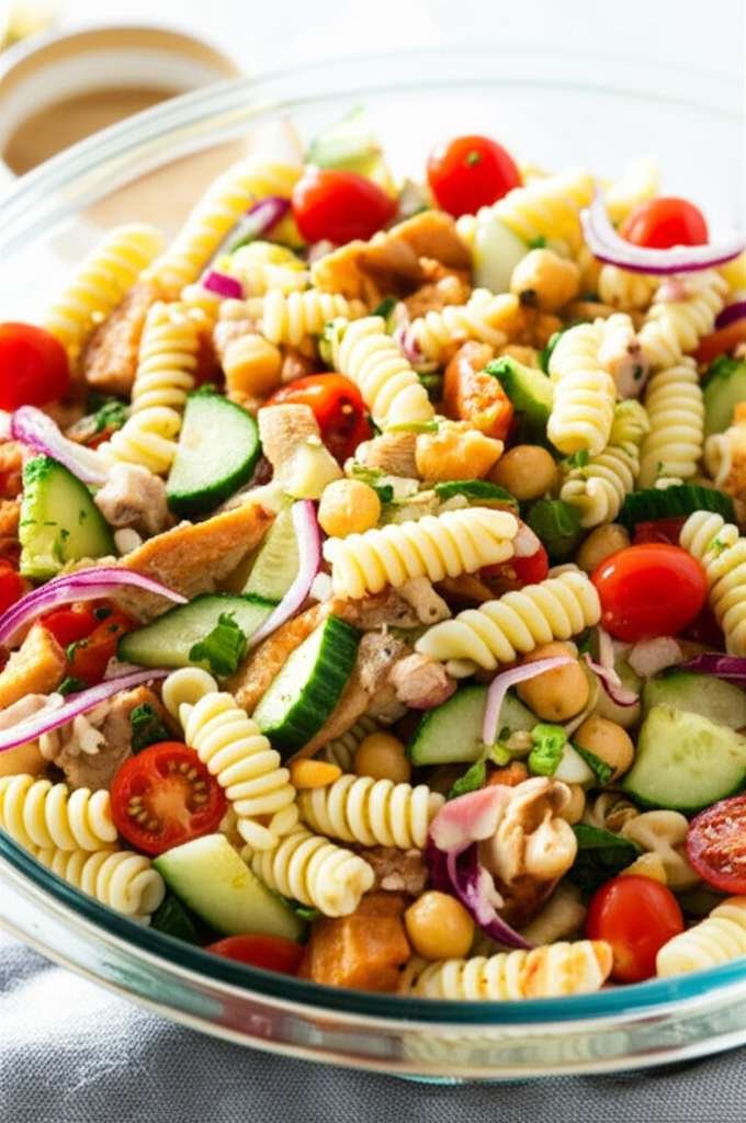 Generate a high-quality, relevant image prompt for an article about: Is Pasta Salad Good For Weight
