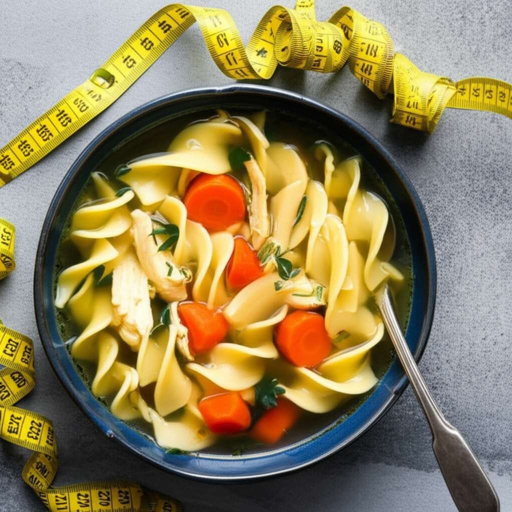 Generate a high-quality, relevant image prompt for an article about: Is Chicken Noodle Soup Good For