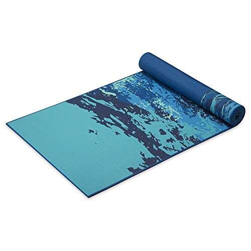 Gaiam Yoga Mat Premium Print Reversible Extra Thick