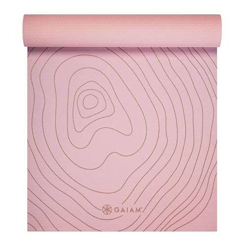 Gaiam Yoga Mat - Premium 6mm Print Extra Thick Non-Slip.