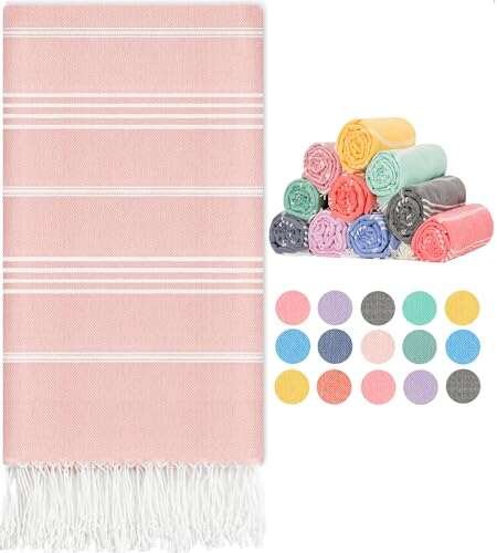 Turkish Beach Towels Vacation Essentials Yoga Blanket Quick...