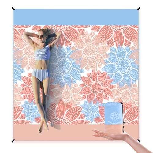 WIWIGO Beach Blanket Sandproof Extra Large Beach Mat...