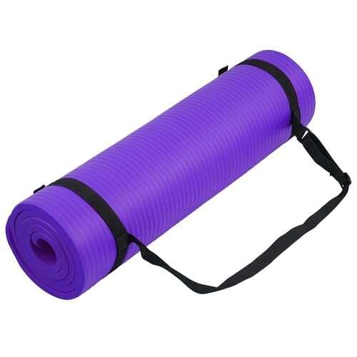 Fitvids 1/2-Inch Thick High Density Foam Exercise Yoga Mat.