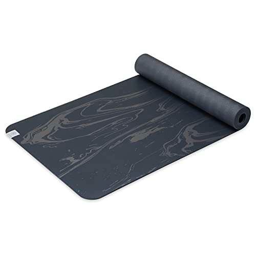 Gaiam Dry-Grip Yoga Mat - 5mm Thick Non-Slip