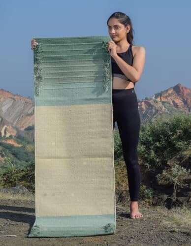 Export Profile 100% Organic Anti Skid Cotton Yoga Mat.