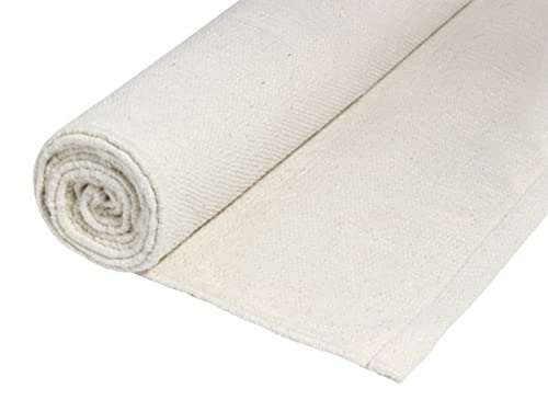 Organic Cotton Woven Yoga Mat - Unbleached, Undyed,...