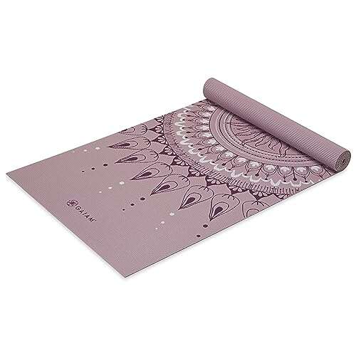 Gaiam Yoga Mat Classic Print Non Slip 4mm.