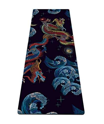 nuveti Yoga Mat Print Extra Thick TPE Non Slip Fitness