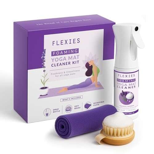 Flexies Yoga Mat Cleaner Kit - Foam Based Lavender Spray