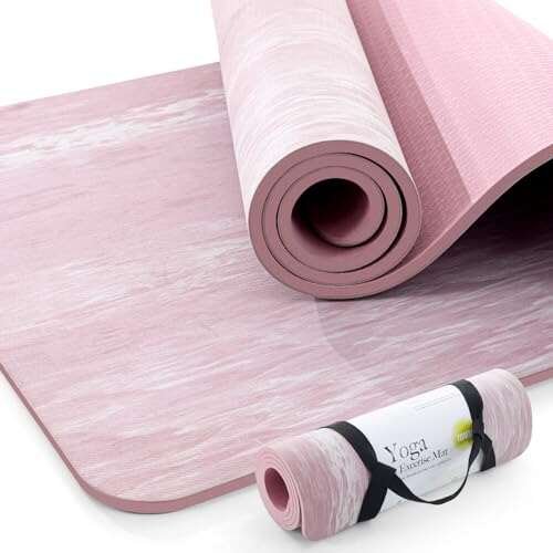 UMINEUX Extra Thick Yoga Mat, 2/5 Inch, Non-Slip TPE