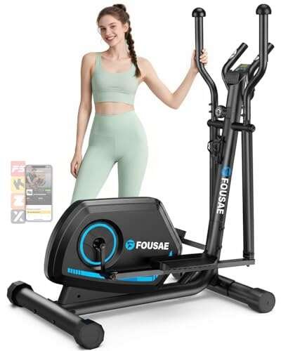 FOUSAE Elliptical Exercise Machine, 16-Level Magnetic...
