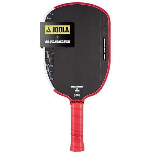 JOOLA Agassi PRO IV 14mm Pickleball Paddle Carbon Fiber.