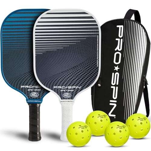 PRO-SPIN Carbon Fiber Pickleball Paddles Set of Two with...