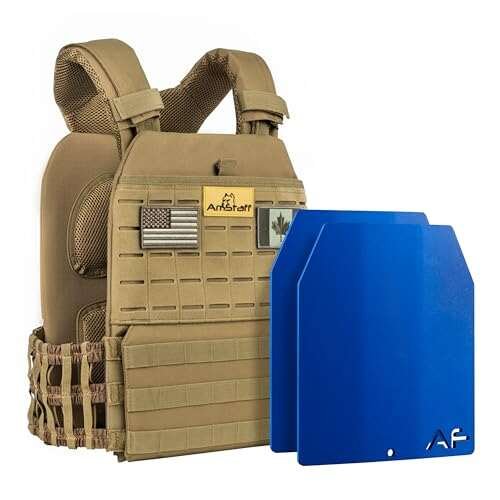 AmStaff Fitness Tactical Weighted Vest - Adjustable for...