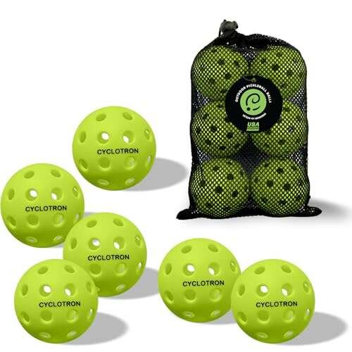 cyclotron 6-Pack Premium Pickleball Balls - USAP Approved...