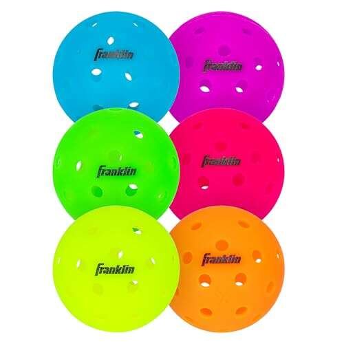 Franklin Sports Neon X-40 Outdoor Pickleballs - Official 6...