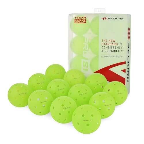 Selkirk Sport Pro S1 Ball | Crack-Resistant 38 Hole Outdoor.