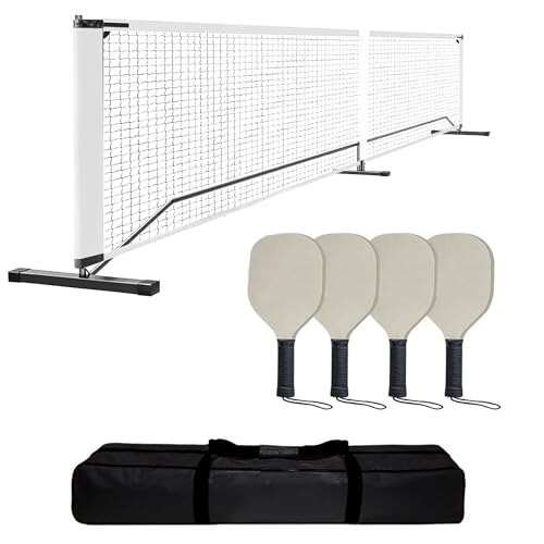 22FT Portable Pickleball Net for Driveway with Carry Bag and