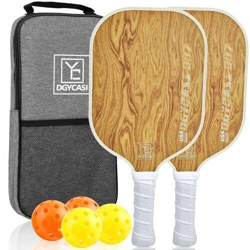 Pickleball Paddles Set of 2, 2026 USAPA Approved Fiberglass...