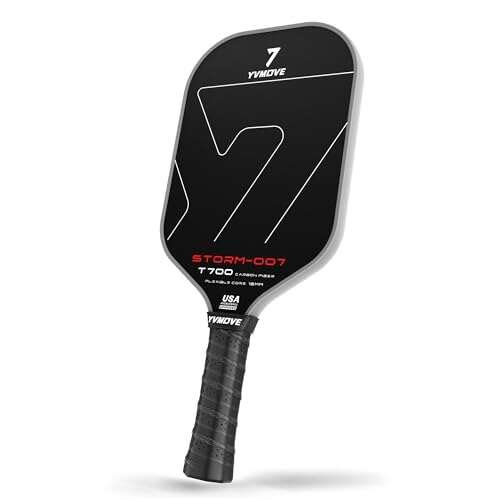 YVmove Pickleball Paddle with T700 Raw Carbon Fiber Core.