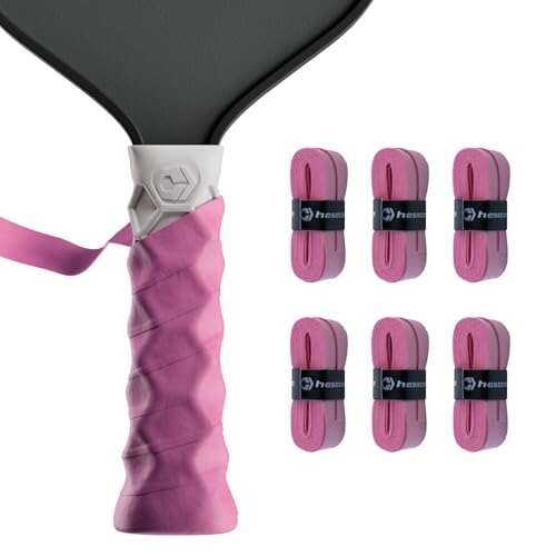Hesacore Hesatac Overgrip Tape – 6 Pack – Pink, Anti-Slip.