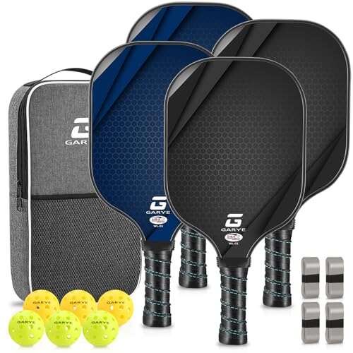 GARYE Pickleball Paddles Set of 4, Carbon Fiber.