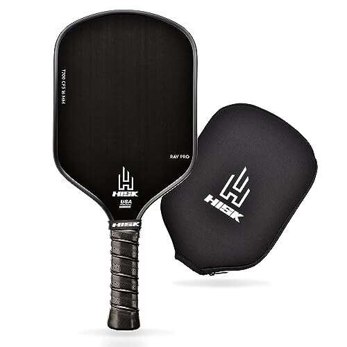 HISK RAV PRO Pickleball Paddle - Ultimate 16mm Raw Carbon.