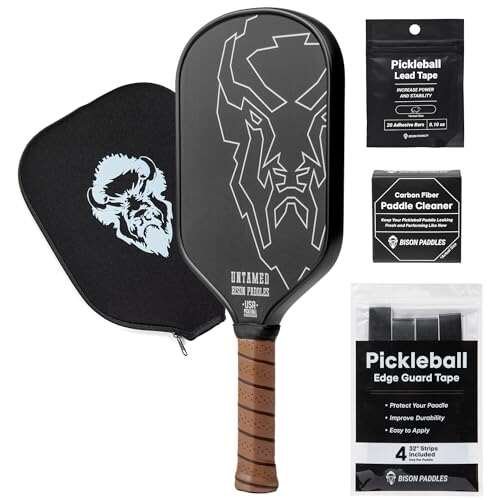 Bison Paddles: Thermoformed Carbon Fiber Pickleball Paddle...