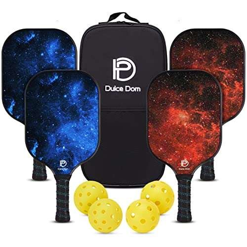 DULCE DOM Pickleball Paddles, USAPA Approved Set with...
