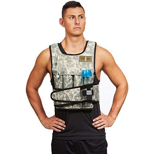 Cross101 Adjustable Weighted Vest Camouflage Workout Weight...