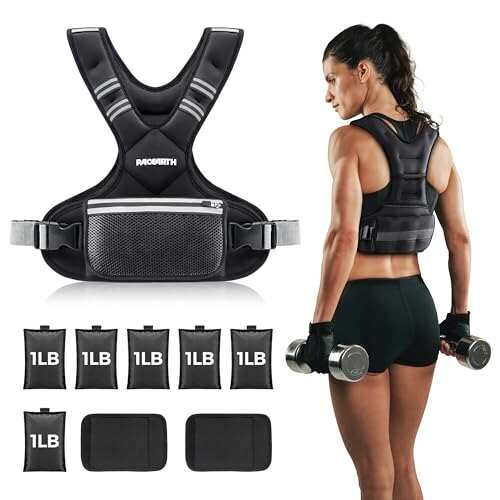 Adjustable Weighted Vest PACEARTH Ironsand Weight Vest,...