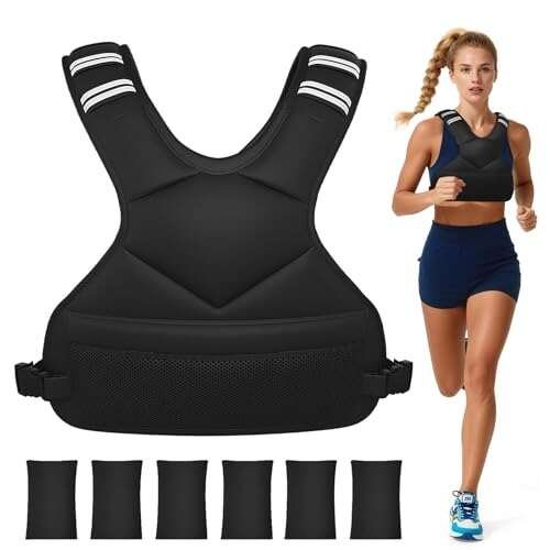 Ragebby Adjustable Weighted Vest for Women Men, Running,...