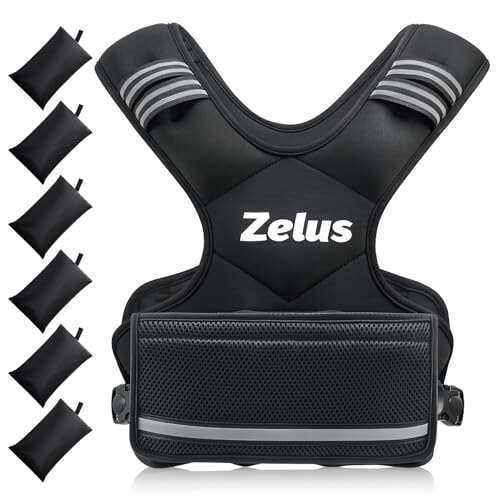 ZELUS Weighted Vest for Men and Women, Adjustable for...