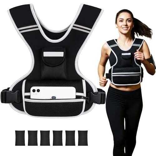 ROURANB Adjustable Weighted Vest Women men for strength...