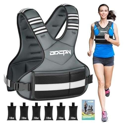 Weighted Vest Adjustable Weights for Women, 6-12 Lbs...