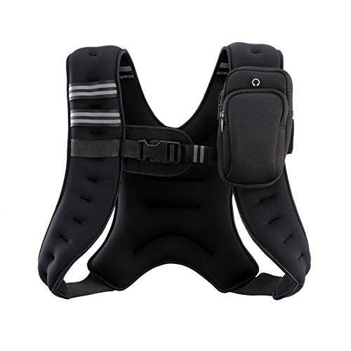 ZELUS Weighted Vest, 6lb/8lb/12lb/16lb/20lb/25lb/30lb...