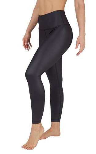 90 Degree By Reflex Womens Faux Leather High Waisted...