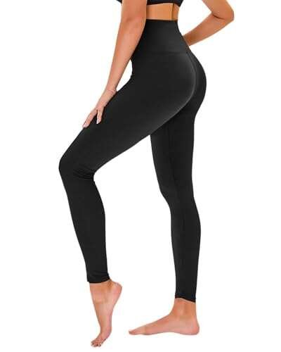 High Waisted Leggings for Women - No See Through Pockets