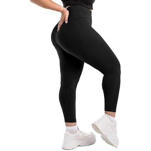 Walifrey High Waist Plus Size Leggings for Women, Buttery...