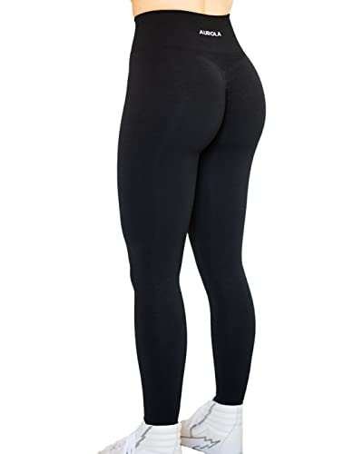 AUROLA Workout Leggings for Women Seamless Scrunch Tummy...