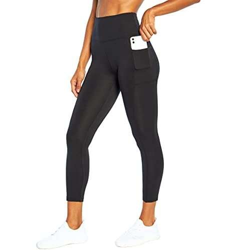 BALLY TOTAL FITNESS High Rise Pocket Ankle Legging, Black