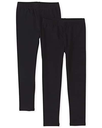 The Children's Place girls leggings pants, Black 2 Pack