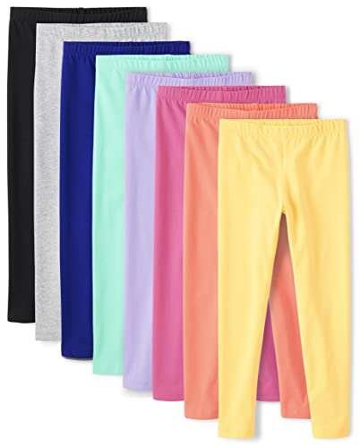 The Children's Place Girls' Solid Leggings 8-Pack, French...