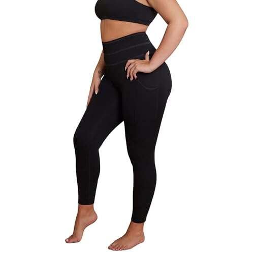 AKARA Postpartum Tummy Control Leggings for Women with Two...