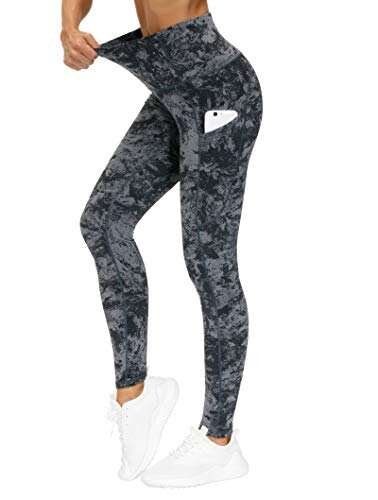 THE GYM PEOPLE Thick High Waist Yoga Pants with Pockets