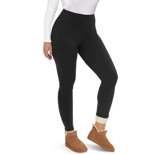 CAMPSNAIL Fleece Lined Leggings Women - Thick High Waisted...